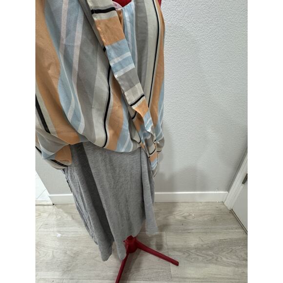 Striped Sleeveless Mini Dress Casual Summer Spaghetti Strap - Picture 5 of 8